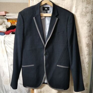 мужской пиджак: Костюм M (EU 38), цвет - Синий