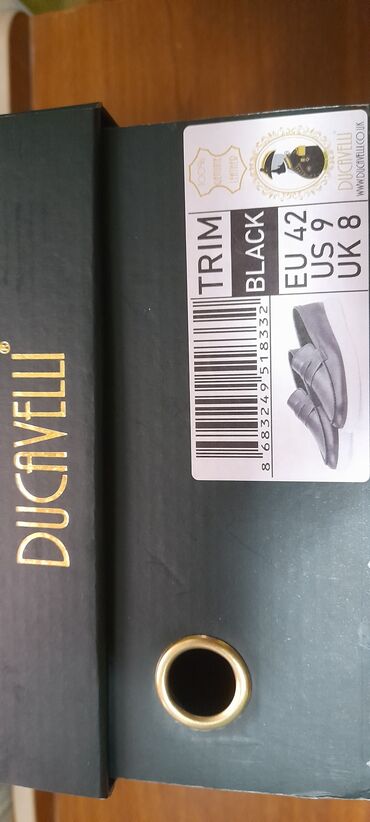 Ayaqqabılar: Ducavelli kişi mokasinləri – TRIM modeli - Rəng: Black (qara) -