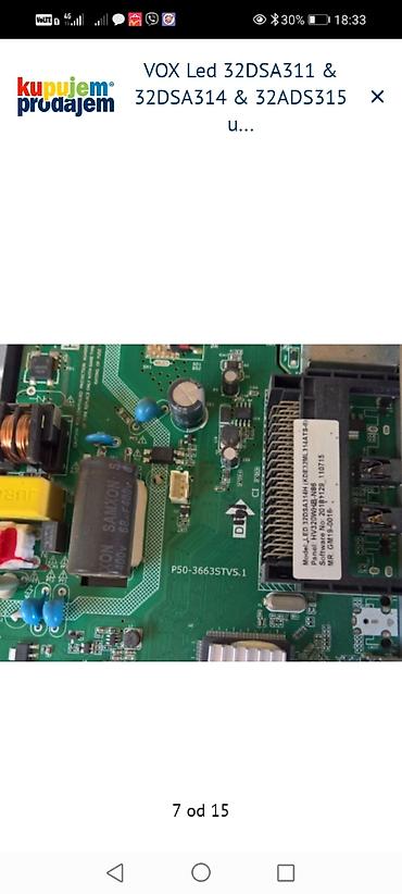 Aksesoari za TV i video: Na prodaju delovi za VOX LED televizore. **Delovi za model VOX Led — 8