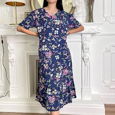 Повседневные платья: Повседневное платье, Турция, Лето, Длинная модель, Хлопок, Турецкое, Все размеры — 24