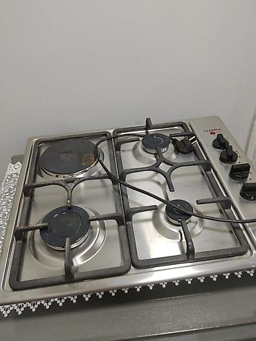 Luxell qaz plitəsi – 4 gözlü, paslanmayan polad səthli panel tipli