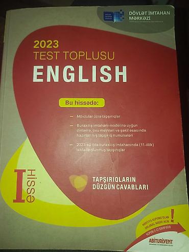 Testlər: İngilis dili Testlər 11-ci sinif, DİM, 1-ci hissə, 2023 il — 1
