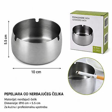 KMT Dimnjak od nerđajućeg čelika 3283217 Pepeljara od nerđajućeg