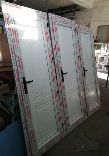 Plastik qapılar: Yeni Plastik qapı Zamok ilə, Zəmanətli, Pulsuz quraşdırma, Ödənişli çatdırılma, Rayonlara çatdırılma — 10