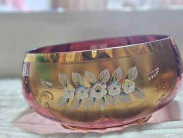 Digər dəstlər və servizlər: Zər ifa incəsənəti üslubunda dekorativ şüşə dəst - Tərkib: 1 ədəd iri — 6