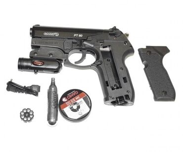 Оптические прицелы: Пневматический пистолет Gamo PT-80 Laser, калибр 4,5 мм (.177)