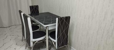 bar stoyka: Для кухни, Новый, Раскладной, Прямоугольный стол, 4 стула, Турция