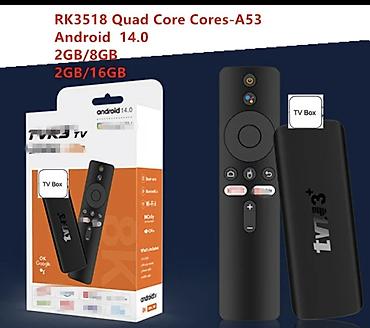 живой секции видео: Android TV Stick на RK3518 (Quad Core Cortex‑A53) с Android 14.0 — 1