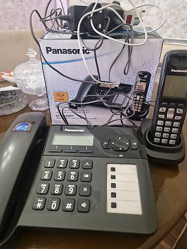 fre aparatı: Panasonic KX-TG6458BX ofis/ev telefon dəsti - Rəng: qara - Komplekt — 1