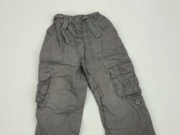 spodnie materialowe czarne: Material trousers, Tu, 3-4 years, 104, condition - Fair