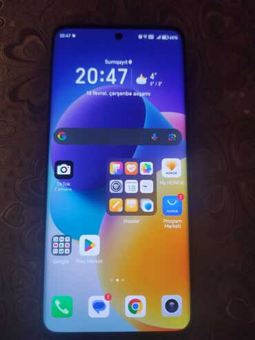 lalafo telefon: Honor 9X, 256 GB, rəng - Qara, Sənədlərlə