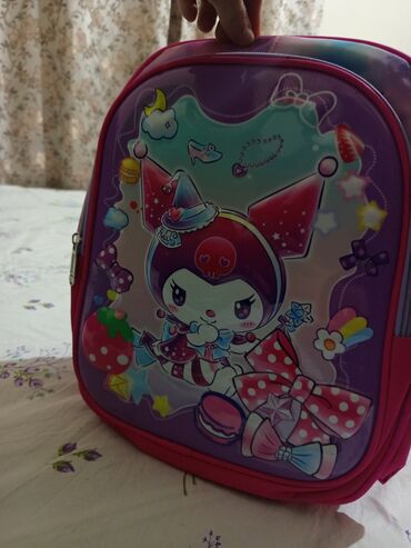 məktəbli jaketi: Uşaq üçün rəngarəng bel çantası - Dizayn: Ön hissədə şirin cizgi