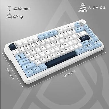 logitech superlight 2: Клавиатура, Ajazz, Механическая, Bluetooth, Проводное подключение, Размер: 75% — 8