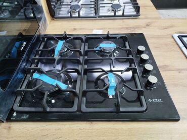 qaz piletkasi: Плита Ezel, Газовая, Встраиваемая, 4 конфорки