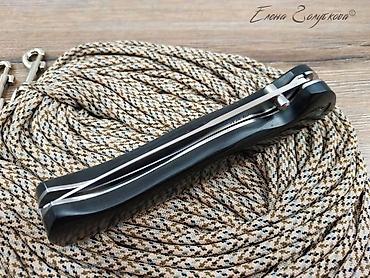 Охотничьи ножи: Складной нож Калан от Витязь сталь 65x13, рукоять дерево Охота и — 8