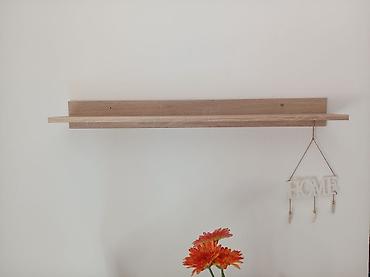drvena sofa: Dnevni set za TV i odlaganje – 3 dela + zidna polica - Materijal — 2
