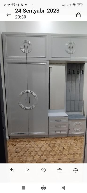 Yataq otağı dəstləri: Mebel dəsti – yataq otağı və dəhliz üçün - Yataq: Yumşaq kapitonajlı — 7