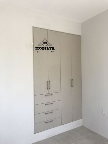 dolab 100: Гардеробный шкаф, Новый, 4 двери, Распашной, Прямой шкаф, Азербайджан
