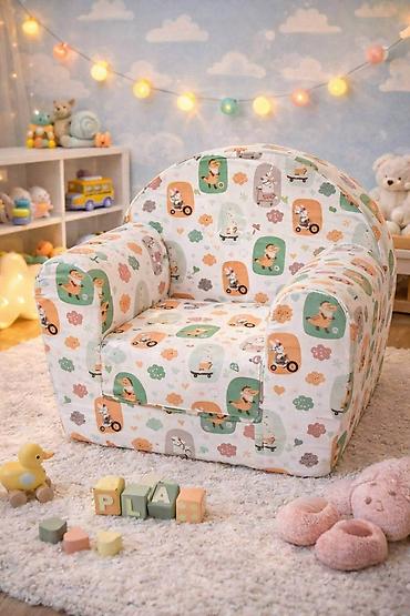 Fotelje: Mala fotelja 🪑 Dimenzije: 55×45 cm ✨ Sedeći deo: 30×30 cm 🛏️ — 7