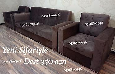 stulla: Divan və kreslo dəsti qonaq otağı dəsti Yeni sifarişlə hazırlanacaq — 3