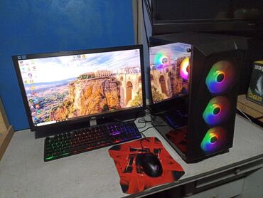 Настольные ПК и рабочие станции: Компьютер, ядер - 4, ОЗУ 16 ГБ, Игровой, Б/у, Intel Core i3, NVIDIA GeForce RTX 3050, SSD — 2