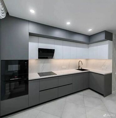 Sifarişlə mətbəx mebeli: Sifarişlə mətbəx dəsti, Özü çəkən petlələr, MDF — 10