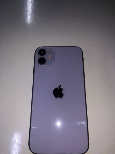 Apple iPhone: IPhone 11, Б/у, 128 ГБ, Deep Purple, Чехол, 89 %