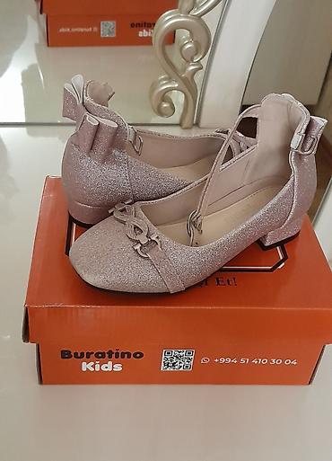 Детская одежда и обувь: Buratino Kids qız uşaqları üçün ayaqqabı - Rəng: açıq çəhrayı — 1
