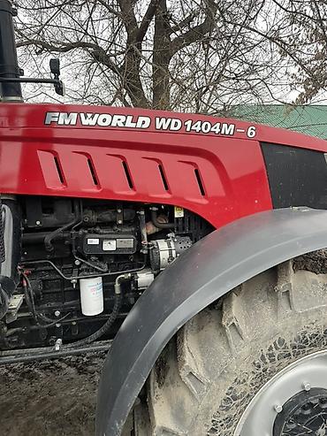 мир салник: Трактор FM World WD1404M-6 с навесным плугом -Колёсный трактор — 4