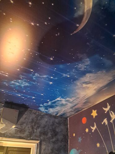 Натяжной потолок: Натяжной потолок Глянцевое, Матовое, 3D потолки Гарантия, Бесплатная консультация, Бесплатный замер — 17