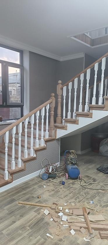 Ev və bağ: Yeni Pilləkən məhəccəri, Taxta, Ödənişli çatdırılma — 7