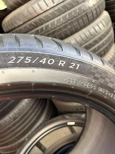 second tech: Шины 275 / 40 / R 21, Лето, Б/у, Пара, Michelin — 4