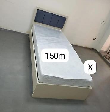 Tək nəfərlik çarpayı və döşək dəsti - Ölçü: təxmini 90x190 sm
