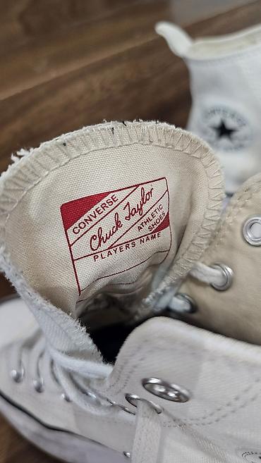 converse all star: Высокие белые кеды на массивной платформе бренда Converse Run Star — 7