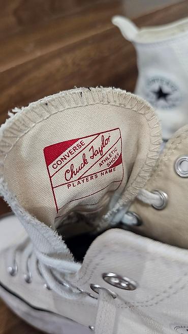 конверсы сколько стоят: Кроссовки, 38, Converse, Б/у, цвет - Белый, Самовывоз — 7
