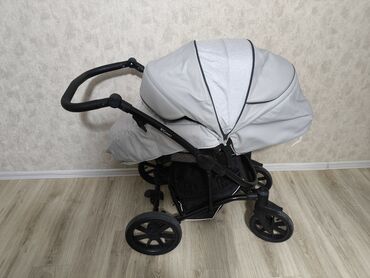 Коляски: Коляска, цвет - Серебристый, Б/у — 11