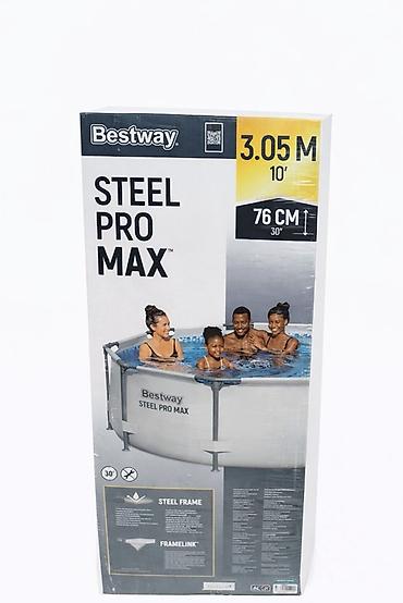 Каркасный бассейн Bestway Steel Pro MAX - Размер: диаметр 3,05 м
