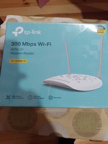 Modemlər və şəbəkə avadanlıqları: TP-Link TD-W8961N ADSL2+ Modem Router - 300 Mbps Wi‑Fi sürəti -