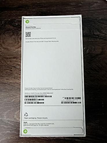 17 pro max irşad: IPhone 17 Pro Max, 256 GB, Gümüşü — 1
