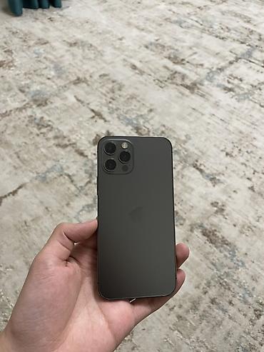 Apple iPhone: IPhone 12 Pro, Б/у, 256 ГБ, Графит, Защитное стекло, Чехол, 78 % — 1