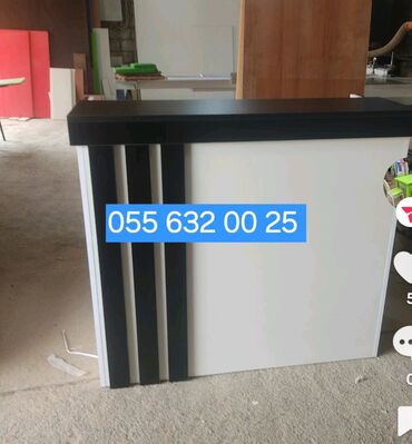стеклянный кухонный стол: Mebel dəsti – iş və resepsiyon masaları - Resepsiyon/qarşılama