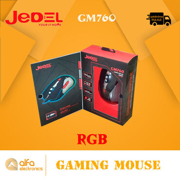 Mauslar: Məhsul: Led Usb Mouse (Işıqlı) İşıqlandırma: RGB Brand : Jedel Model