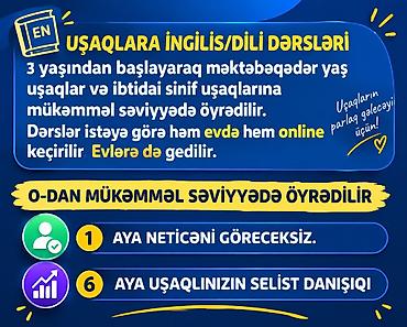 tarix müəllimi: Müəllim, İngilis dili, 5 ildən artıq təcrübə — 1
