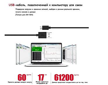 9v: SNDWAY, SW-524,цифровой измеритель уровня звука, тестер контроля — 4