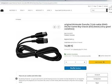 Oprema za video igre: Originalni Nintendo Link kabel DMG-04 za Game Boy Classic (EU) - — 2