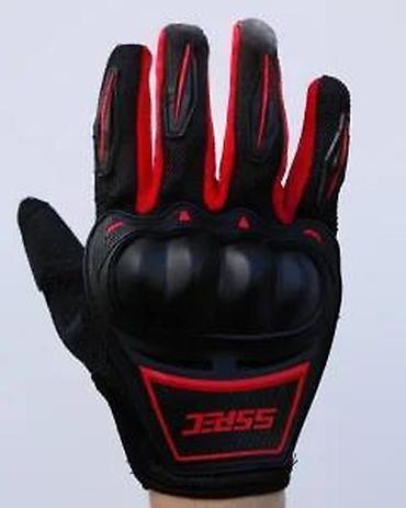 Oprema za bicikliste: Motorističke zaštitne rukavice – crno/crvene - Ojačani štitnici za — 13