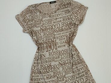 beżowa elegancka sukienki: Dress, S (EU 36), condition - Good