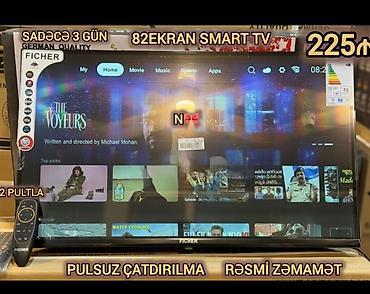 atv satış: Ficher 32" (82 sm) Smart TV – Almaniya brendi • Android sistem – yeni — 1