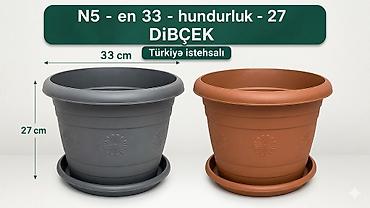 cobanyastığı gulu: Dibcek – Türkiyə İstehsalı | Bağ və Balkon üçün Dekorativ Gül Qabı — 1