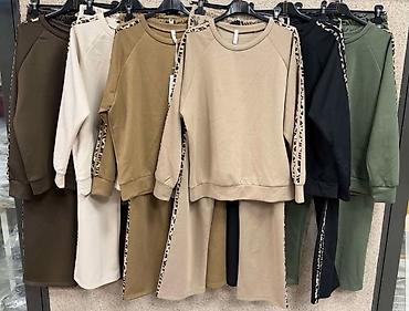 opposite rančevi: Komplet gornji i donji deo,bluza i pantalone sirkaste sa leopard — 1